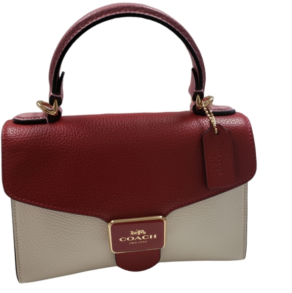 Coach Red Multi  Women's Pepper Satchel - Picture 5 of 12